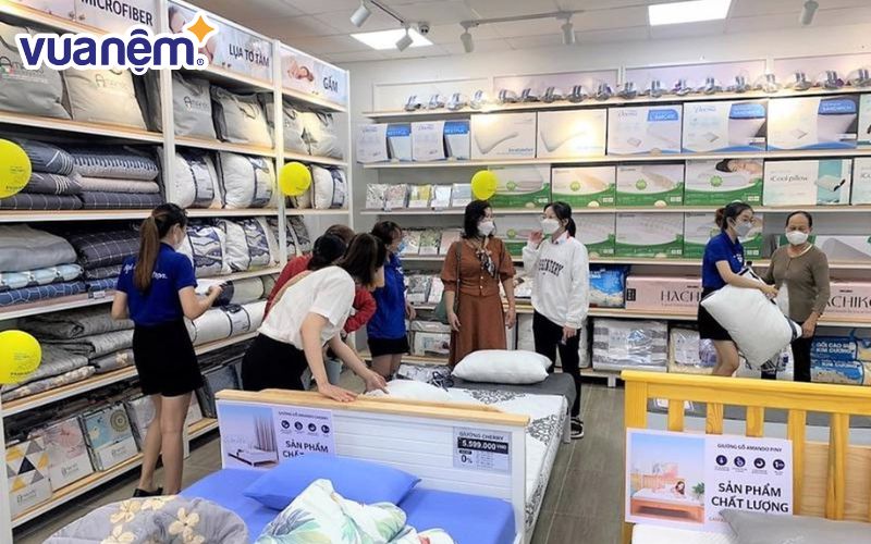 Có nên mua đệm ở Vua Nệm - Vua Nệm sở hữu hơn 160 cửa hàng trên toàn quốc