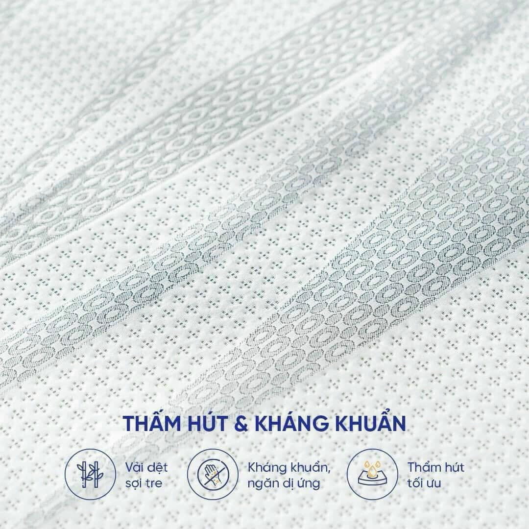 Nệm có khả năng thấm hút và kháng khuẩn cực tốt