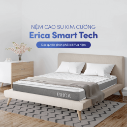 Đánh giá chi tiết nệm cao su Kim Cương Erica Smart Tech Đánh giá nệm cao su Kim Cương Erica