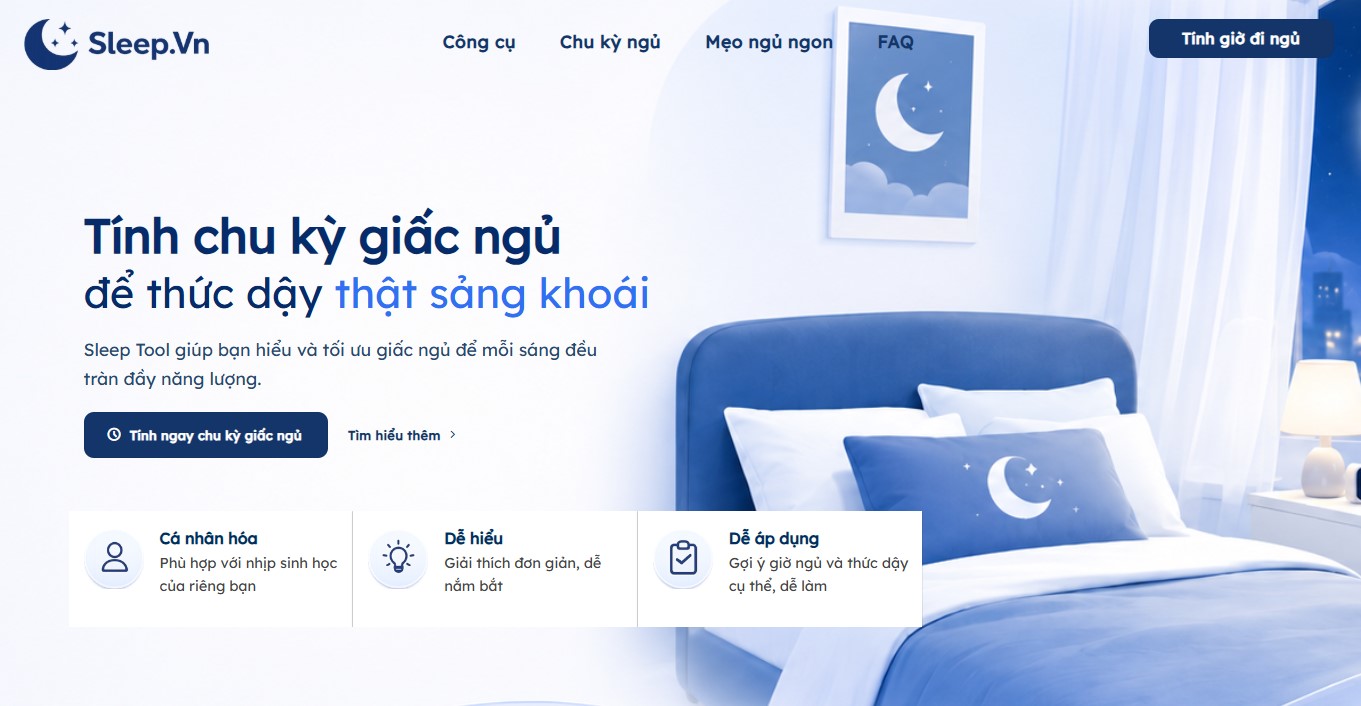 Cách sử dụng công cụ tính chu kỳ giấc ngủ Sleep.vn 2 sleep vn 3
