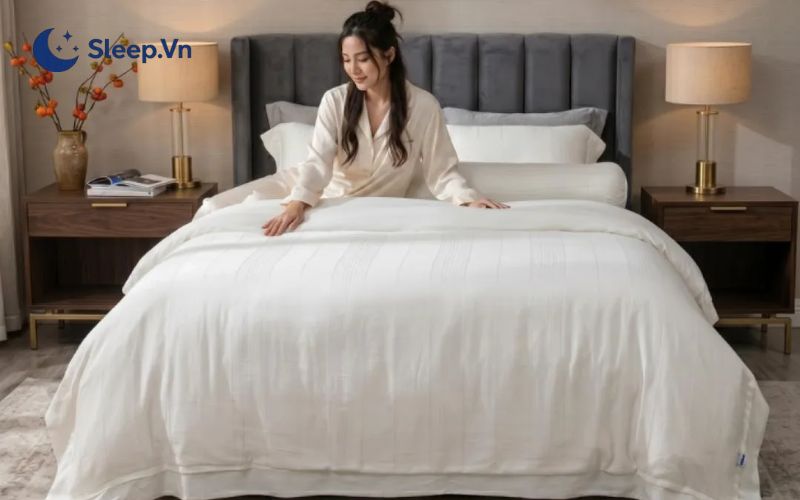 12h ngủ thì mấy giờ dậy? Cách tính giờ theo chu kỳ giấc ngủ 5 Chọn nệm và gối phù hợp để nâng cao chất lượng giấc ngủ