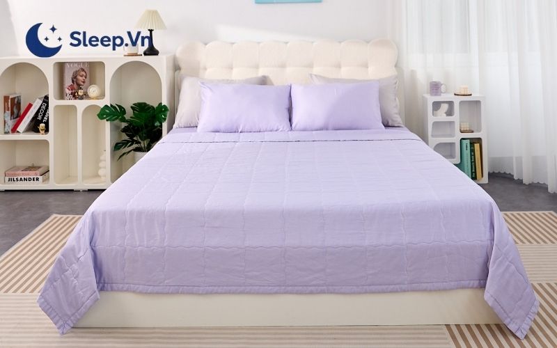 Nên chọn ga giường màu gì? Gợi ý 5 mẫu chăn ga đẹp, đáng mua 10 Bộ chăn ga mùa hè mát Goodnight Airsilk