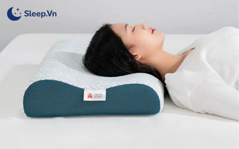 Gối chống ngáy được thiết kế hình dáng đặc biệt