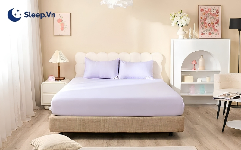 Màu ga giường dễ ngủ là màu nào? Gợi ý chọn màu giúp ngủ ngon 2 Những gam màu dịu nhẹ thường giúp cơ thể dễ đi vào trạng thái nghỉ ngơi