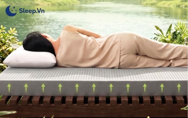 Tư thế ngủ đúng cách như thế nào? Gợi ý 3 tư thế ngủ tốt 5 Ngủ đúng tư thế giúp nâng đỡ đồng đều các vùng cơ thể