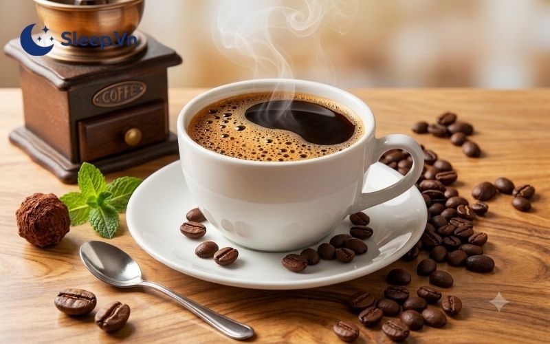 Tránh xa các đồ uống có caffeine 