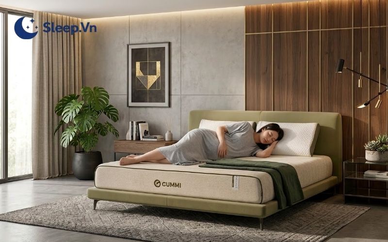 Tư thế ngủ tốt cho bà bầu 3 tháng đầu - nằm nghiêng sang trái